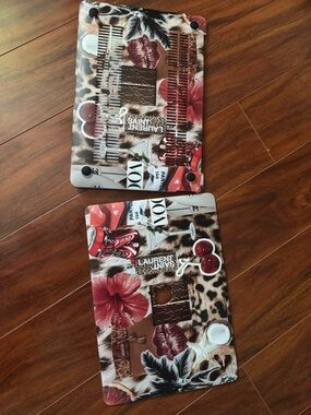 Decorative Leopard & Floral Laptop Skin with Cherry Accents